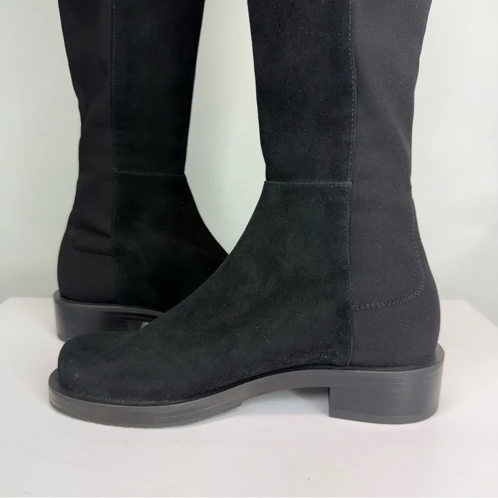 New Stuart Weitzman 5050 Bold Over The Knee Boot Black Sz 6.5